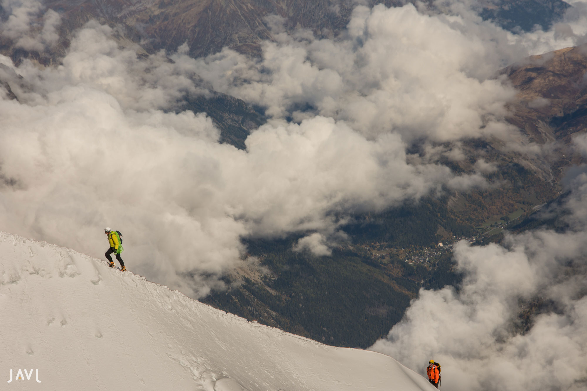 Subiendo hacia el Mont Blanc