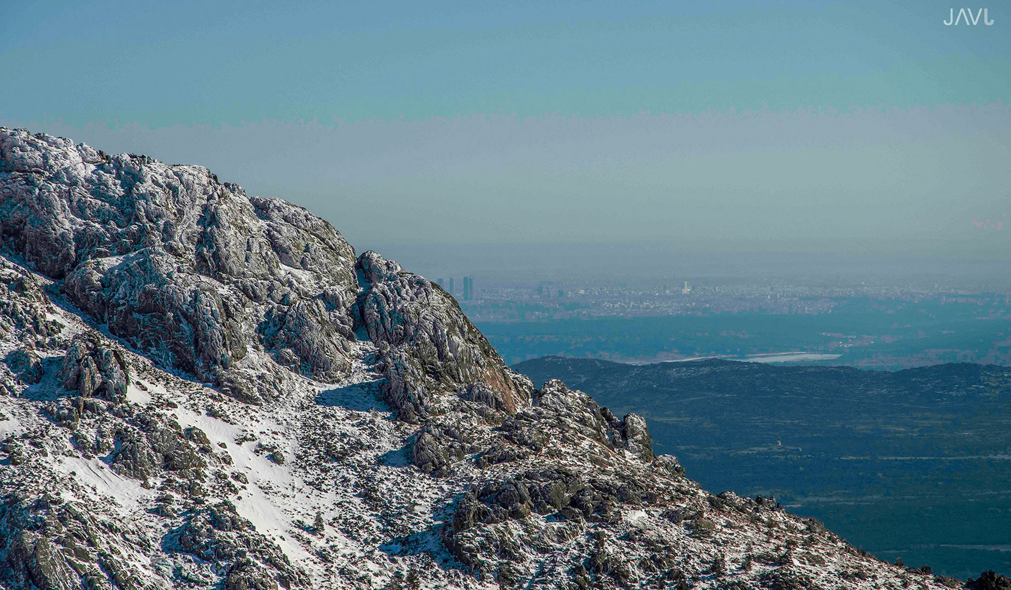 Madrid desde la sierra de Guadarrama